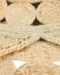 Pikkukuva 6 / 7: Pyöreä juuttimatto 120 cm beige ARABAN Lumarko!