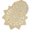 Pikkukuva 1 / 7: Pyöreä juuttimatto 120 cm beige ARABAN Lumarko!
