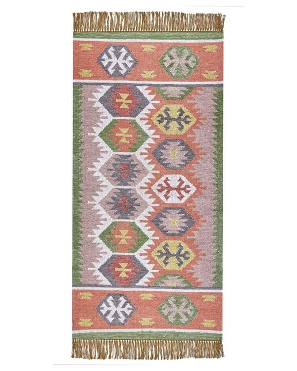 Udendørstæppe 80 x 150 cm flerfarvet SAHBAZ Lumarko!