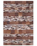 Pikkukuva 3 / 6: Tilkkutäkkinahkamatto 160 x 230 cm ruskea HEREKLI Lumarko!