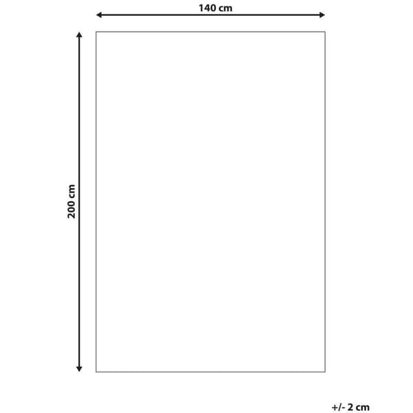 Uldtæppe 140 x 200 cm beige-brun EZINE Lumarko!