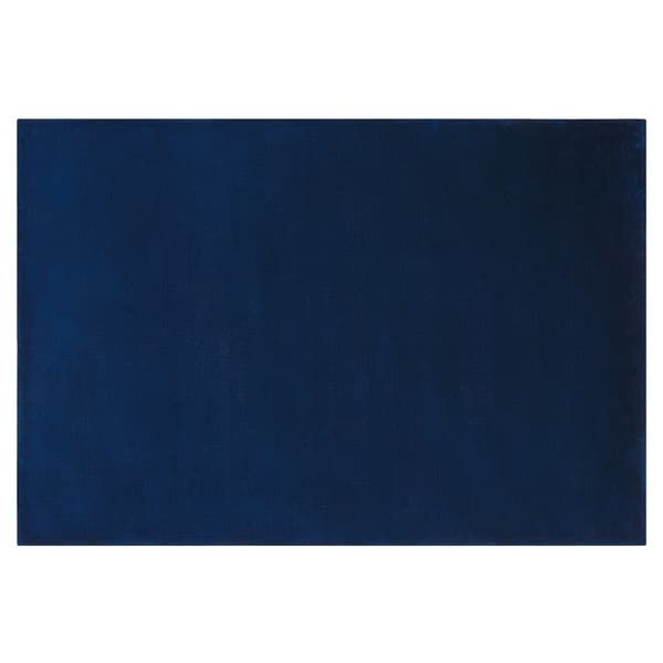 Viskosmatta 140 x 200 cm marinblå GESI II Lumarko!