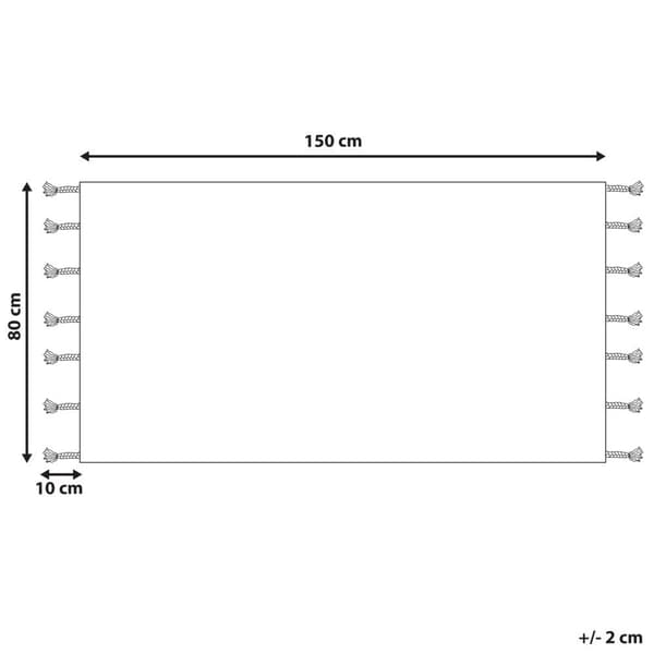 Puuvillainen nukkamatto 80 x 150 cm beige BITLIS Lumarko!