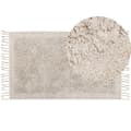 Pikkukuva 1 / 7: Puuvillainen nukkamatto 80 x 150 cm beige BITLIS Lumarko!