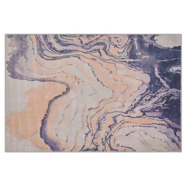 Tæppe 160 x 230 cm beige-blå GEBZE Lumarko!