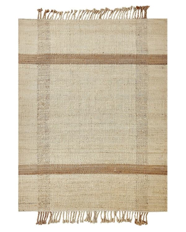 Jute tæppe 140 x 200 cm beige YELMEZ Lumarko!