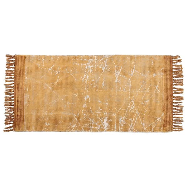 Viskose tæppe 80 x 150 cm orange HANLI Lumarko!