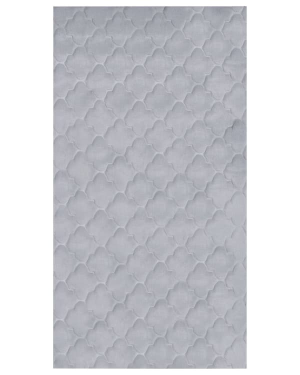 Kanin imiteret pels tæppe 80 x 150 cm grå GHARO Lumarko!