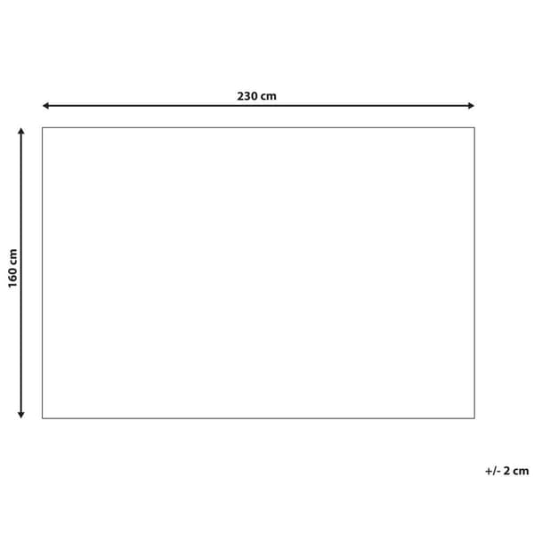 Kanin fuskpälsmatta 160 x 230 cm grå GHARO Lumarko!