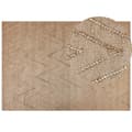 Miniatyrbillede 1 af 7: Jute tæppe 160 x 230 cm beige DADAY Lumarko!