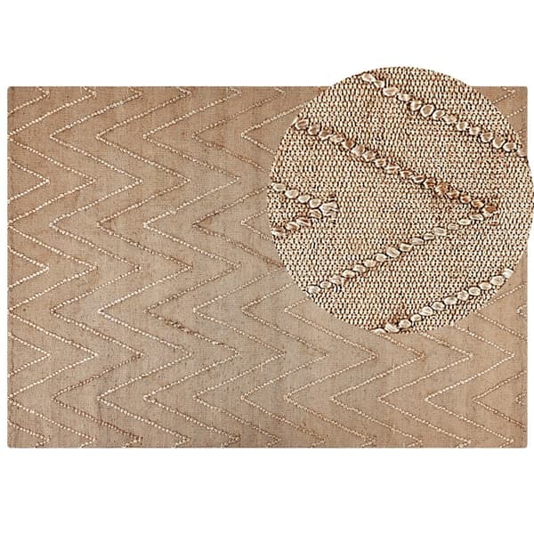 Jute tæppe 160 x 230 cm beige DADAY Lumarko!