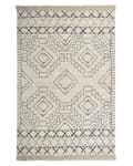 Pikkukuva 3 / 7: Puuvillamatto 140 x 200 cm beige ja musta ZEYNE Lumarko!