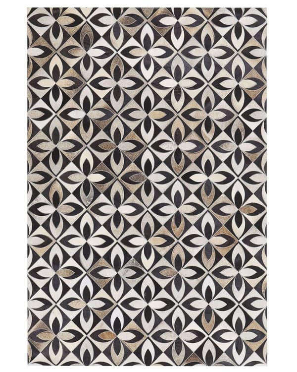 Lädermatta i lapptäcke 140 x 200 cm flerfärgad ISHAN Lumarko!