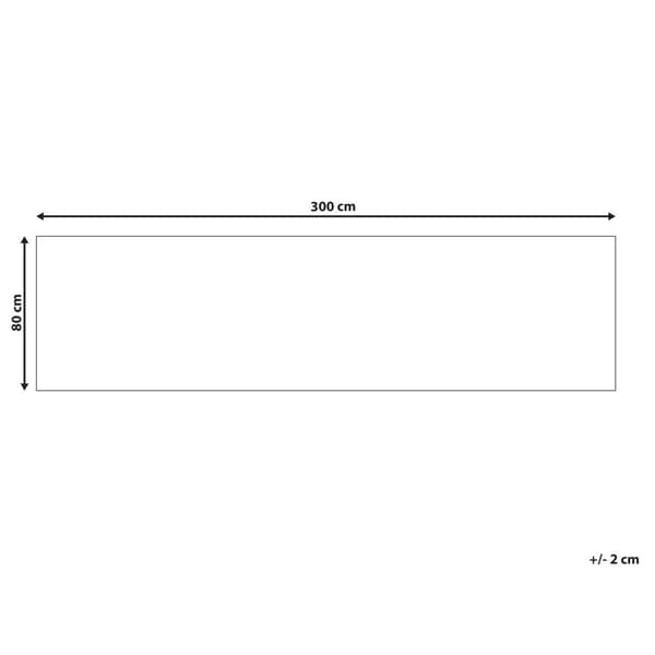 Tæppe 80 x 300 cm rød VADKADAM Lumarko!