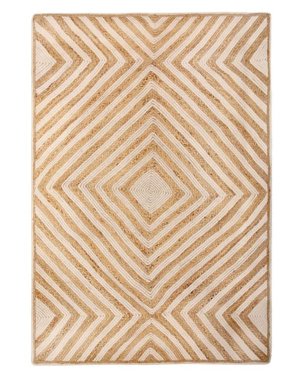 Bomuldstæppe 140 x 200 cm beige PIRLI Lumarko!