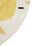 Pikkukuva 5 / 6: Pyöreä puuvillamatto ø 140 cm vaaleanbeige/keltainen MAWAND Lumarko!