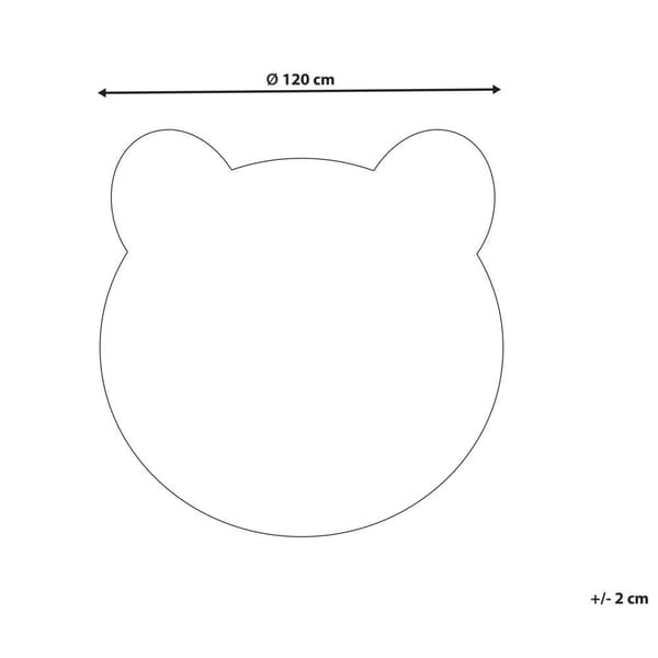 Børnetæppe med bamse 120 cm brunt COLARGOL Lumarko!