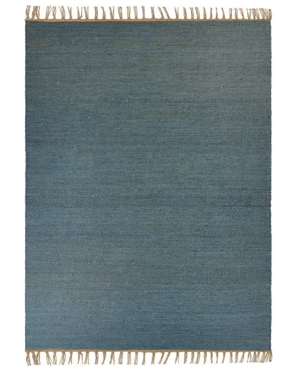 Jute tæppe 160 x 230 cm blå LUNIA Lumarko!