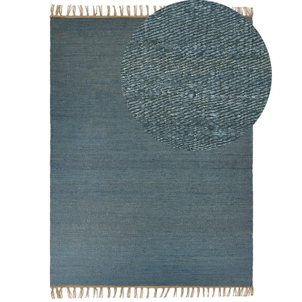 Jute tæppe 160 x 230 cm blå LUNIA Lumarko!