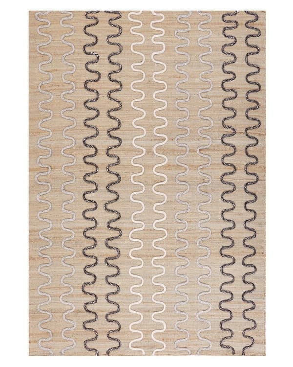 Jute tæppe 140 x 200 cm beige SOGUT Lumarko!
