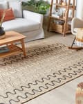 Miniatyrbillede 2 af 7: Jute tæppe 140 x 200 cm beige SOGUT Lumarko!