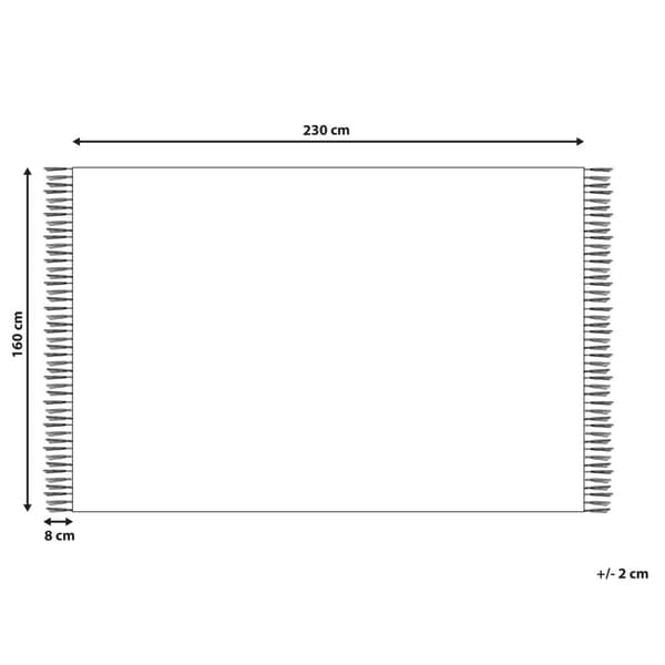 Matto 160 x 230 cm musta ALUCRA Lumarko!