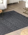 Pikkukuva 2 / 7: Matto 160 x 230 cm musta ALUCRA Lumarko!