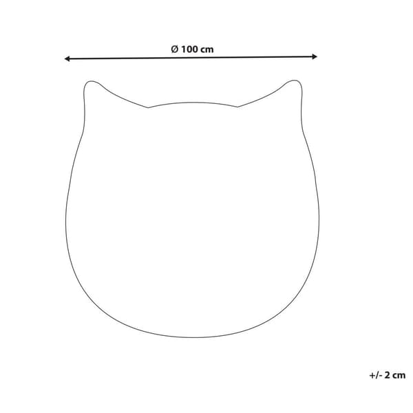 Barnmatta katt 100 cm grå KITTY Lumarko!
