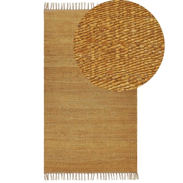 Juuttimatto 80 x 150 cm sinapinkeltainen LUNIA Lumarko!