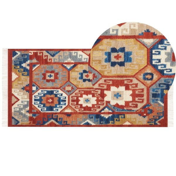 Villa kilim matto 80 x 150 cm monivärinen LUSARAT Lumarko!