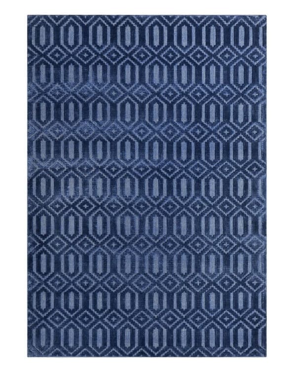Viskosmatta 140 x 200 cm blå ADATEPE Lumarko!