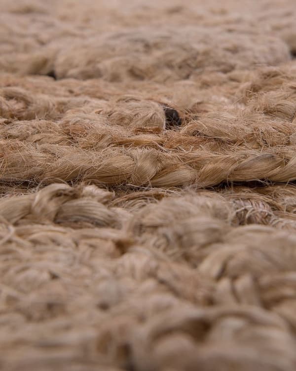 Rundt jute tæppe ø 120 cm beige BUCAK Lumarko!