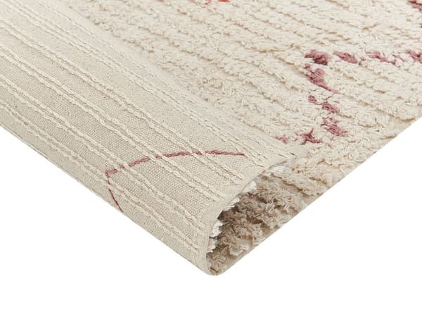 Bomullsmatta 160 x 230 cm beige GUWAHATI