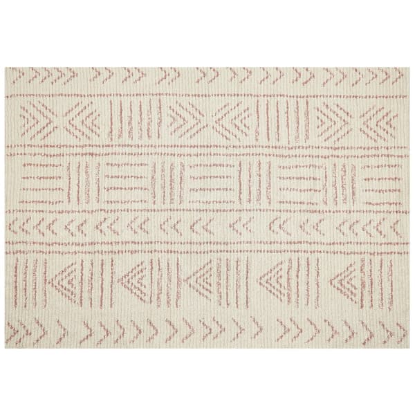 Bomullsmatta 160 x 230 cm beige-rosa EDIRNE Lumarko!