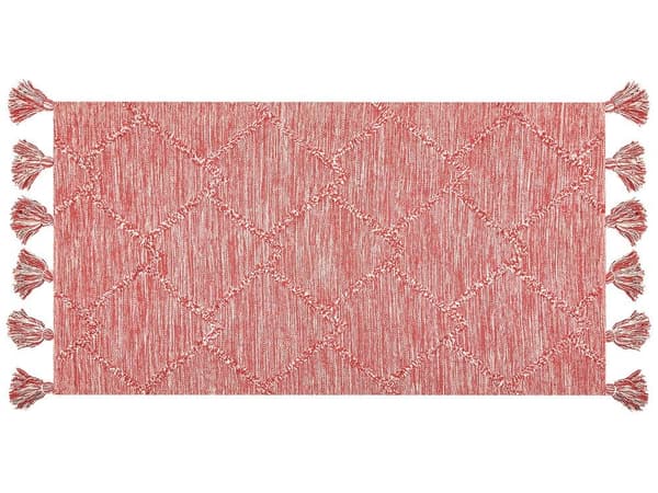 Puuvillamatto 80 x 150 cm punainen EI KOSKAAN Lumarko!