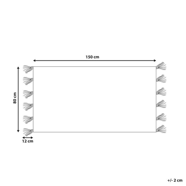 Puuvillamatto 80 x 150 cm punainen EI KOSKAAN Lumarko!