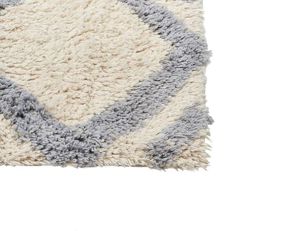 Puuvillamatto 80 x 150 cm beige-harmaa NEVSEHIR