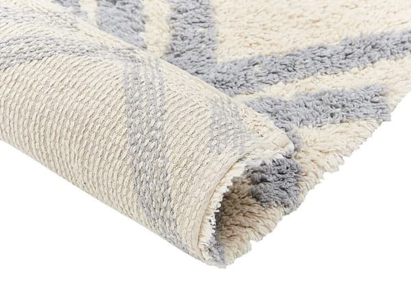 Puuvillamatto 80 x 150 cm beige-harmaa NEVSEHIR