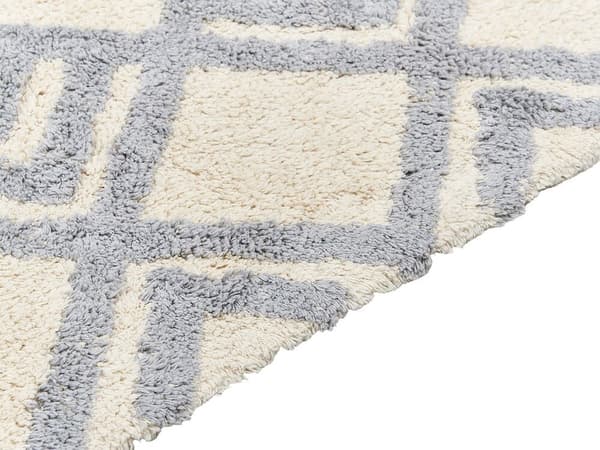Puuvillamatto 80 x 150 cm beige-harmaa NEVSEHIR
