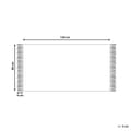 Pikkukuva 7 / 7: Puuvillamatto 80 x 150 cm beige ja keltainen BINGOL