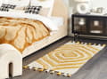 Pikkukuva 2 / 7: Puuvillamatto 80 x 150 cm beige ja keltainen BINGOL