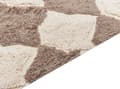 Miniatyrbillede 3 af 6: Bomuldstæppe 80 x 150 cm brun med beige SINOP