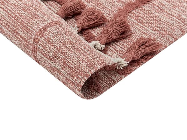 Puuvillamatto 80 x 150 cm punainen KIRSEHIR Lumarko!
