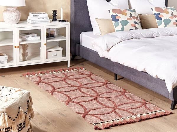 Puuvillamatto 80 x 150 cm punainen KIRSEHIR Lumarko!