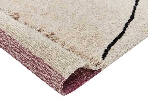 Bomuldstæppe 160 x 230 cm beige-pink AFSAR