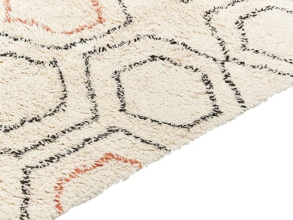Bomuldstæppe 140 x 200 cm beige-orange HAJIPUR