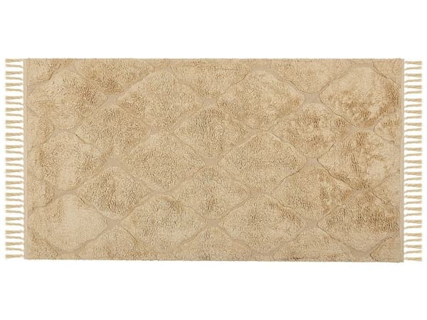 Puuvillamatto 80 x 150 cm beige SANLIURFA
