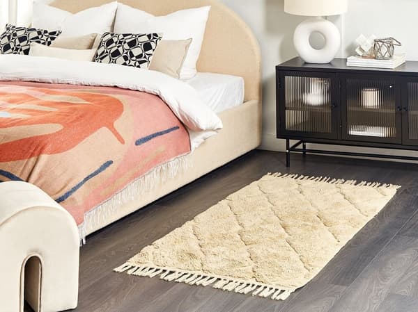 Puuvillamatto 80 x 150 cm beige SANLIURFA