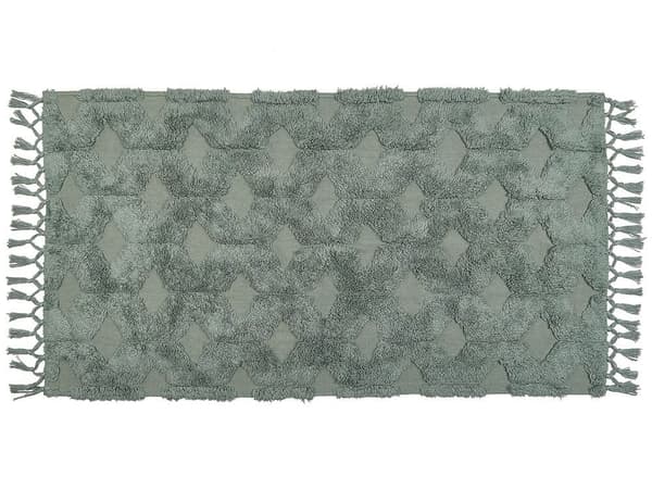 Bomullsmatta 80 x 150 cm grön KARS