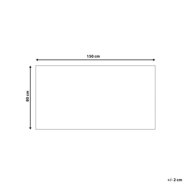 Bomuldstæppe 80 x 150 cm hvid med blå SYNOPA Lumarko!